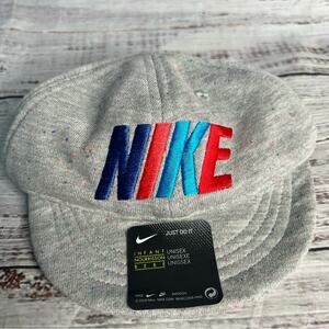 Nike Baby Infant Knit Hat Embroidered Soft Cap‎ Cotton NEW